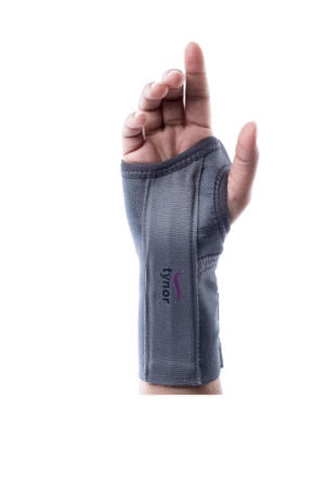 TYNOR Elastic Wrist Splint, Grey, Right, Medium, 1 Unit
