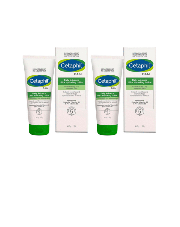 Cetaphil DAM Daily Advance Ultra Hydrating Lotion - 100g each (Pack of 2)