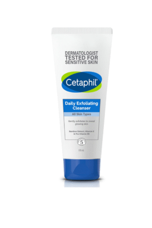 Cetaphil Daily Exfoliating Cleanser 178 ml for Normal, Dry & Oily Skin,Scrub For Glowing Skin, Non-irritating
