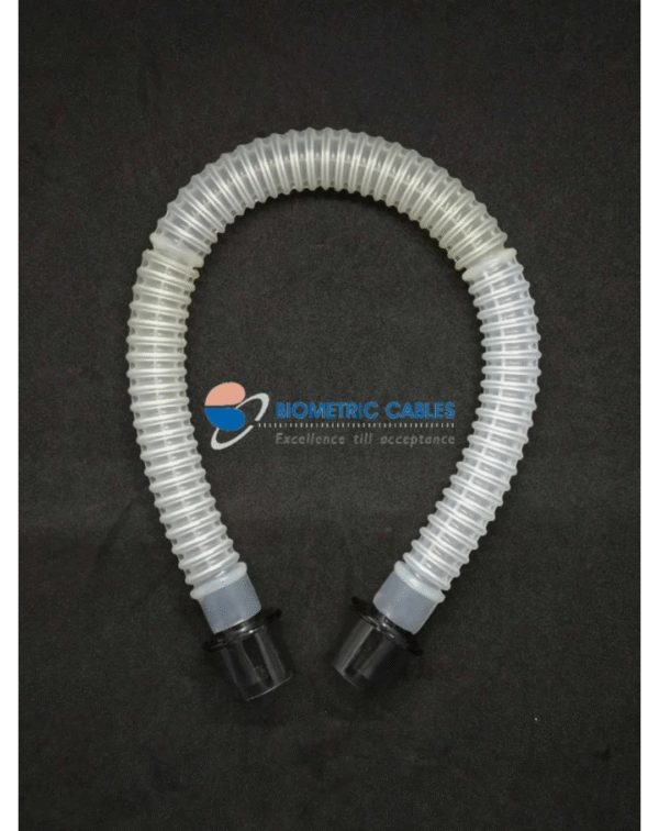 Reusable Silicone Non Smooth Bore Adult/Pediatric/Neonatal Single Water Trap Ventilator Circuit with Extra Limb - Image 2