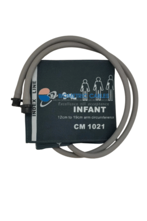 GE NIBP Double Tube Infant Cuff Compatible with Solar 8000/Solar 8000M/ Tram 451