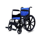 Everactiv Everyday Economy Foldable Wheelchair with Safety Seat belt & Extra Soft Cushions, Weight Bearing Capacity 120 kg
