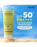 THE SOLVED SKIN Clear Protect SPF 50+ PA++++ Sunscreen for Acne Prone Skin with Advanced Encapsulated UV Tech