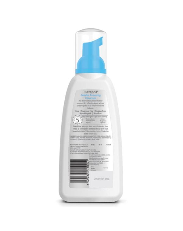 Cetaphil Foaming Face Wash, Gentle Foaming Cleanser For All Skin Types - 236 Ml - Image 3
