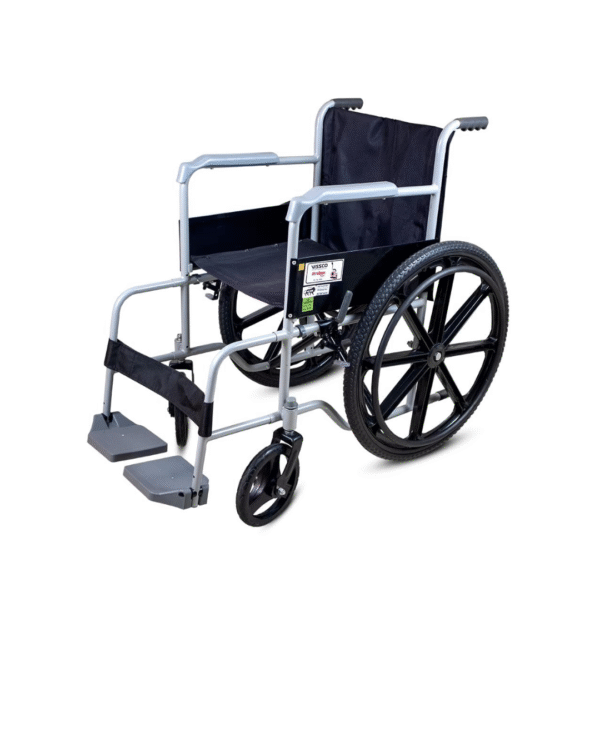 Vissco Rodeo Veer Mag Wheel, WheelChair With Fixed Handle & Swingable Footrest, Weight Capacity 100kg