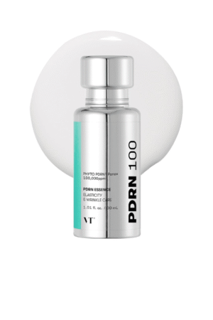 VT COSMETICS PDRN 100 Essence, Korean Gingseng Plant-derived PDRN Serum for Natural Glow, Korean skincare 1.01 fl. Oz.