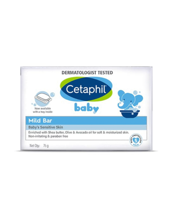 Cetaphil Baby Mild Bar for Face and Body Pack of 3, (75g x 3, Sensitive Skin) - Image 2