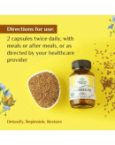 Organic India Flaxseed Oil - 60 Veg Capsules, Natural Omega-3,