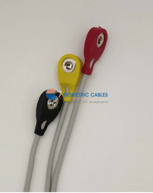 Concept 3 Lead ECG Monitoring Cable(Button/Snap) Compatible with Accumatrix - Image 2