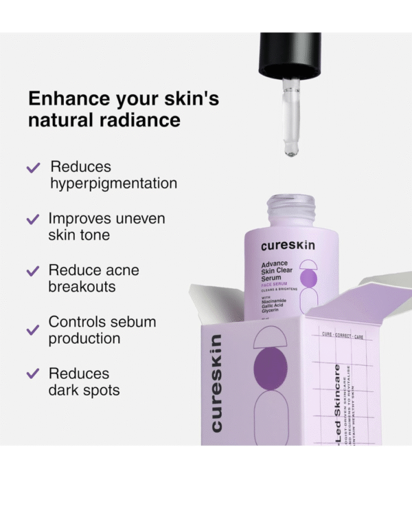 Cureskin Advance Skin Clear Serum with Niacinamide - Image 3
