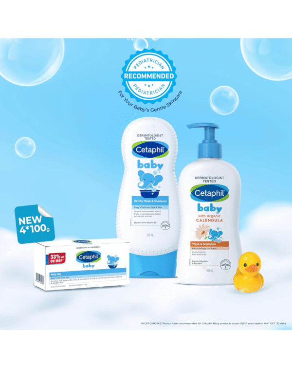 Cetaphil Baby mild Bar 4 * 100 gm - Image 4