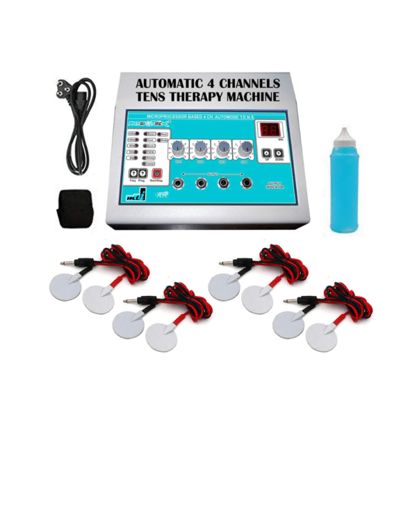 PHYSIOTREX® Physiotherapy Equipments Advanced TENS 4 Channels Automatic Machine for Physiotherapy with 1 Year Warranty