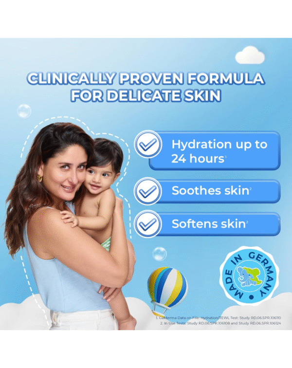 Cetaphil Baby Daily Lotion, Suitable for baby’s delicate skin, Shea Butter and Vit E, Dermatologist Tested and Pediatrician Recommended, 400 ml - Image 4