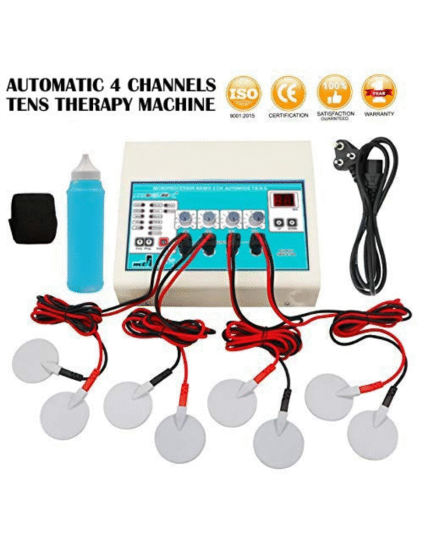 PHYSIOTREX® Physiotherapy Equipments Advanced TENS 4 Channels Automatic Machine for Physiotherapy with 1 Year Warranty - Image 2