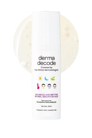 Derma Decode Retinal (Retinaldehyde) 0.5%, Retinol 1% Advanced Nanosomal Face Anti Aging Serum
