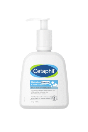 Cetaphil Hydrating Foaming Face Wash for Men and Women | Pollution Defense Cream-to-Foam Cleanser with Niacinamide