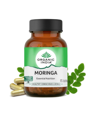 ORGANIC INDIA Moringa Essential Nutrition -Pack of 60 N Veg Capsules