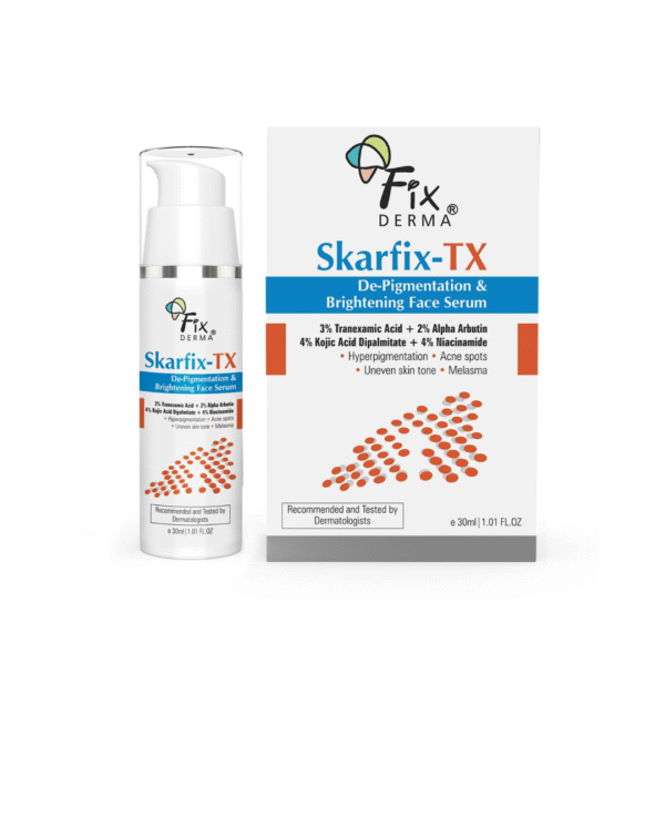 Fixderma Skarfix-TX Face Serum with 4% Kojic Acid, 4% Niacinamide Serum, 3% Tranexamic Acid & 2% Alpha Arbutin