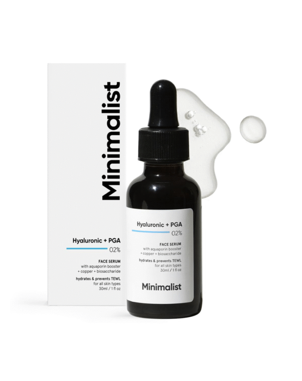 Minimalist 2% Hyaluronic Acid + PGA Serum for Intense Hydration, Glowing Skin & Fine Lines