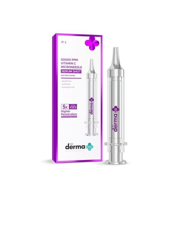 The Derma Co 50000 PPM Vitamin C Microneedle Face Serum Shot