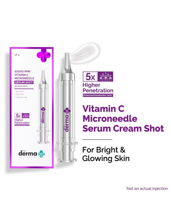 The Derma Co 50000 PPM Vitamin C Microneedle Face Serum Shot - Image 2