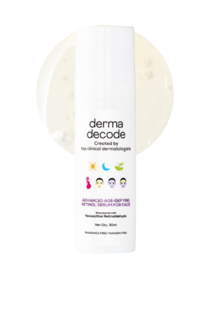 Derma Decode Retinal (Retinaldehyde) 0.5%, Retinol 1% Advanced Nanosomal Face Anti Aging Serum
