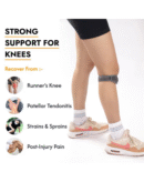 Orth-rem Patella Stabilizer (Pair) Knee Support Brace Strap