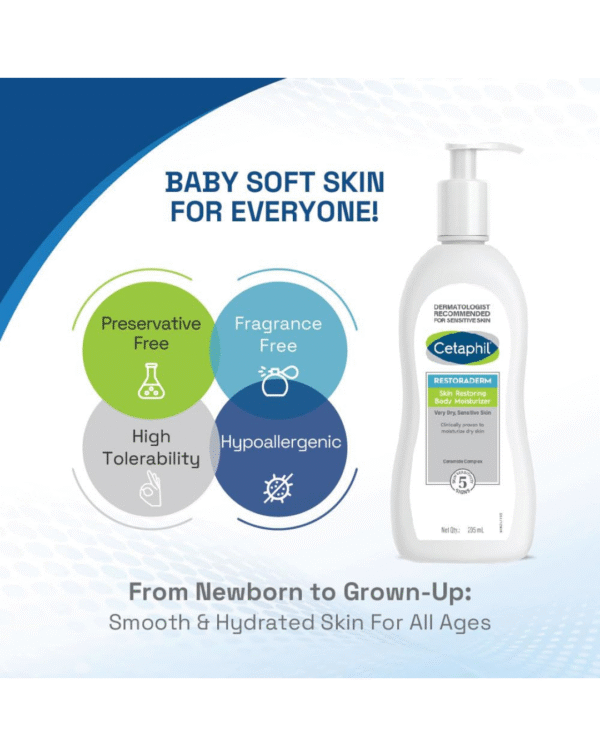 Cetaphil Restoraderm Body Moisturizer, Shea Butter, 295 ml - Image 4