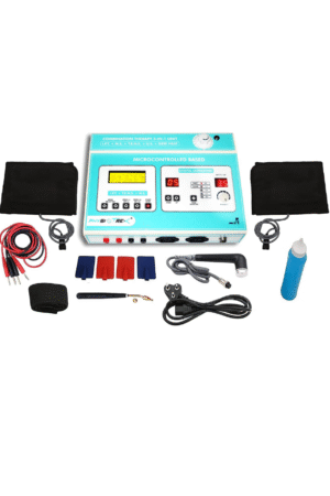 PHYSIOTREX Electro Therapy Combination 5 IN 1 LCD 125 Programs Computerized IFT MS TENS US Deep Heat Machine
