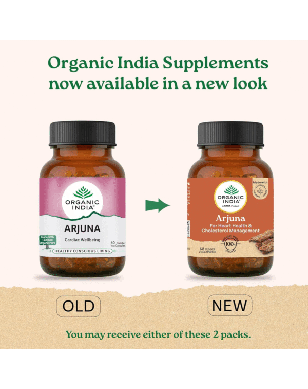 A TATA Product - Organic India Arjuna - 60 Veg Capsules - Image 2