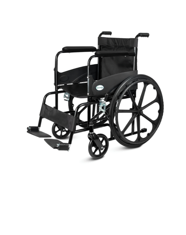 Venante Wheelchair for Patients, Old People, Adults With Safety Belt, Foldable