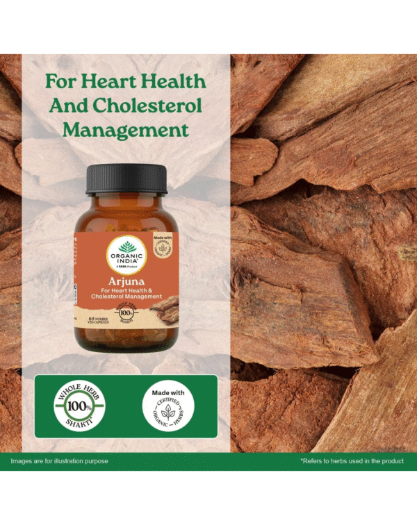 A TATA Product - Organic India Arjuna - 60 Veg Capsules - Image 3