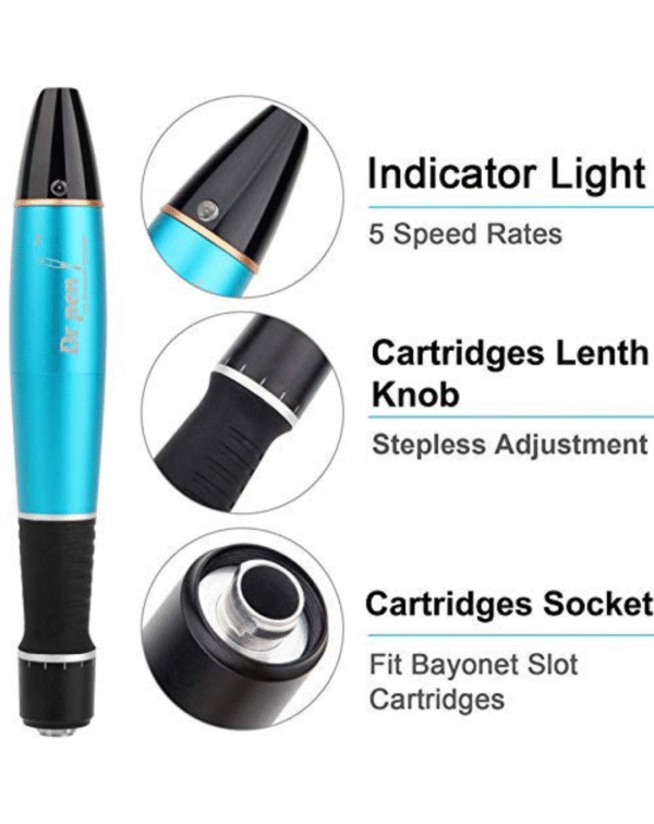 4beauty Electric 3 mm Derma Pen Stamp Auto Micro Needle Meso Roller for Anti-Aging Skin Therapy - Image 2
