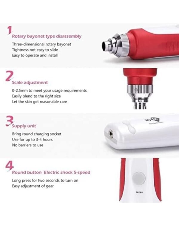 Derma Pen with 2 Extra 12 Needles Cartridges Derma Pen | Mesopen for Anti Aging - Image 2
