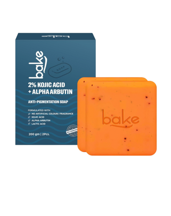 BAKE 2% Kojic Acid Scrub Treatment Soap (200 Gms) for Pigmentation