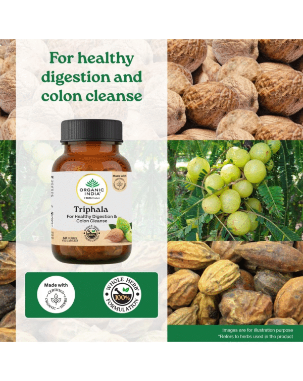 Organic India Triphala Capsules - 60 Caps - Image 3
