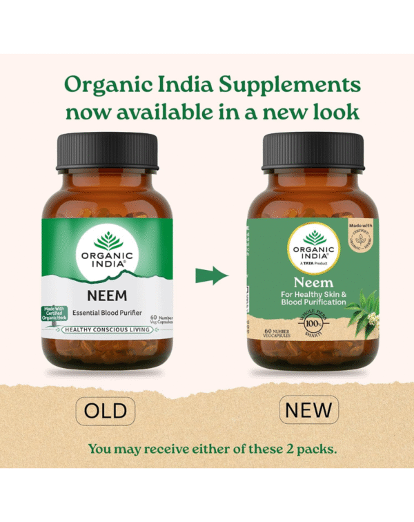 Organic India Neem Blood Purifier - 60 Veg Capsules - Image 2