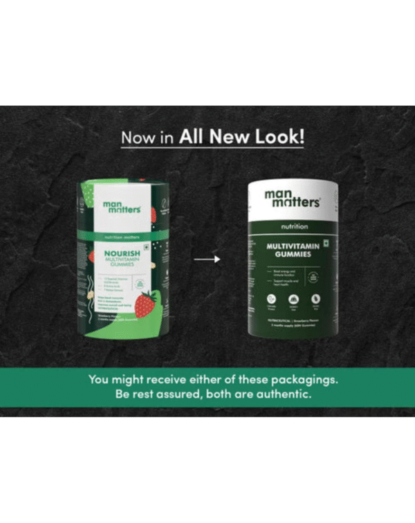Multivitamin Gummies With No Added Sugar | Daily Essential Multivitamin for Men | 15 Vitamins & Minerals, 8 Amino Acids, 7 Herbal Extract - Image 3