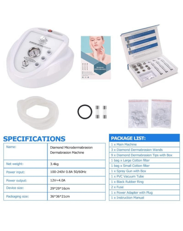 4beauty Therapy Diamond Microdermabrasion Machine Vacuum Blackhead Removal - Image 4
