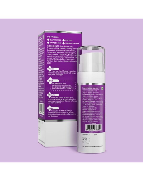 The Derma Co. Tran-Zelaic Pigmentation Corrector Serum with 3% Tranexamic Acid & 10% Azelaic Acid - 30g - Image 2