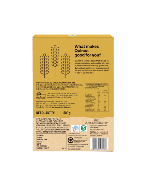 Organic India Quinoa – 500g | Nutrient-Rich Whole Grain - Image 3