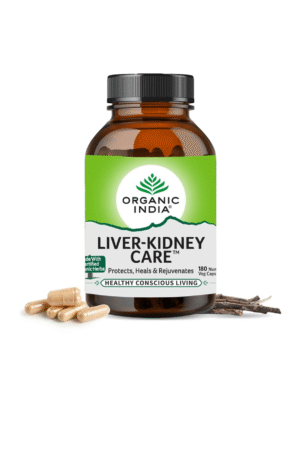 Organic India Liver Kidney Care - 180 Veg Capsules, Helps Support Liver & Kidney Health