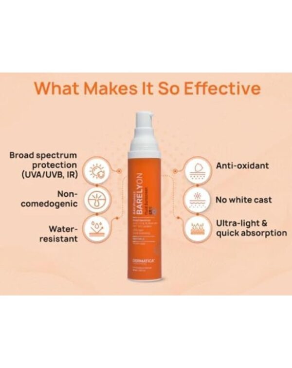 Dermatica All Skin Ray Protect Barelyon Fluid Sunscreen SPF 50 PA++++ - Image 3