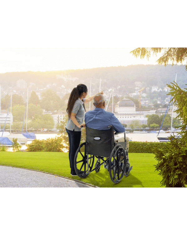 KosmoCare Dura Black Spoke Wheelchair - Image 5