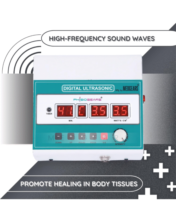 Physiogears Electro Therapy Digital Ultrasound Therapy for Pain Relief with 1 Year Warranty - Image 2
