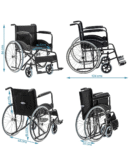 KosmoCare Dura Black Spoke Wheelchair