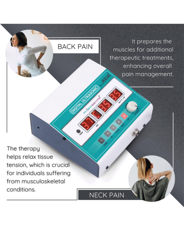 Physiogears Electro Therapy Digital Ultrasound Therapy for Pain Relief with 1 Year Warranty - Image 3