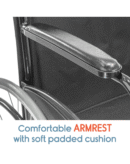 KosmoCare Dura Black Spoke Wheelchair
