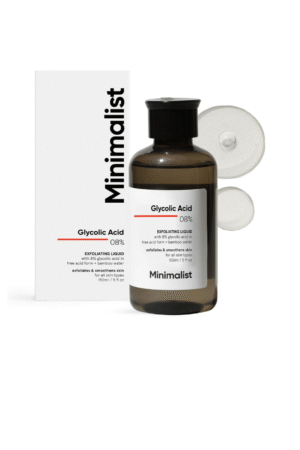 Minimalist 8% Glycolic Acid Toner For Glowing Skin | Multi-functional Exfoliating Toner With Bamboo Water