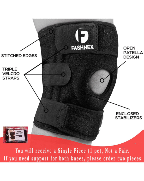 Oruntur™ Premium Knee Brace with Built-in 5mm Gel for Knee Pain - Image 2